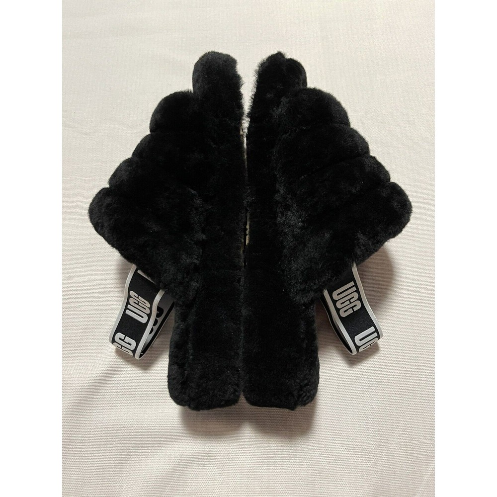 UGG Fluff Yeah Slide Women's Slipper - Black - US Size 10 - Picture 10 of 13